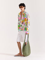 Load image into Gallery viewer, Paradise Postcard Printed Shirt