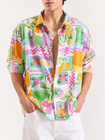 Load image into Gallery viewer, Paradise Postcard Printed Shirt