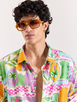 Load image into Gallery viewer, Paradise Postcard Printed Shirt