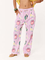 Load image into Gallery viewer, Pink Lemonade Printed Pull-on Pants