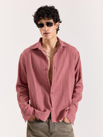 Load image into Gallery viewer, Dusty Pink Polka Dot Gauze Holiday Shirt