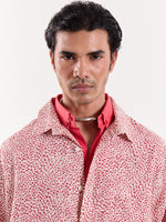 Load image into Gallery viewer, Pink Spotted Animal Printed Cropped Shirt