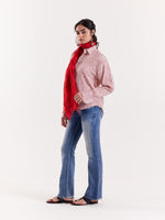 Load image into Gallery viewer, Pink Spotted Animal Printed Cropped Shirt