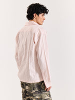 Load image into Gallery viewer, Salmon Pink Textured Holiday Shirt