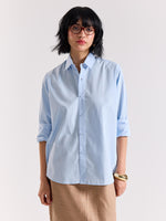 Load image into Gallery viewer, Powder Blue Poplin Shirt