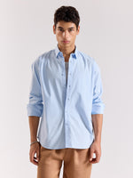 Load image into Gallery viewer, Powder Blue Poplin Shirt