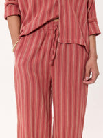 Load image into Gallery viewer, Red Clay Striped Gauze Pull-on Pants