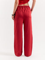 Load image into Gallery viewer, Red Loose Fit Sweatpants