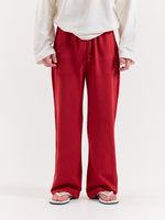 Load image into Gallery viewer, Red Loose Fit Sweatpants