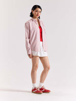 Load image into Gallery viewer, Relaxed Fit Red Striped Shirt