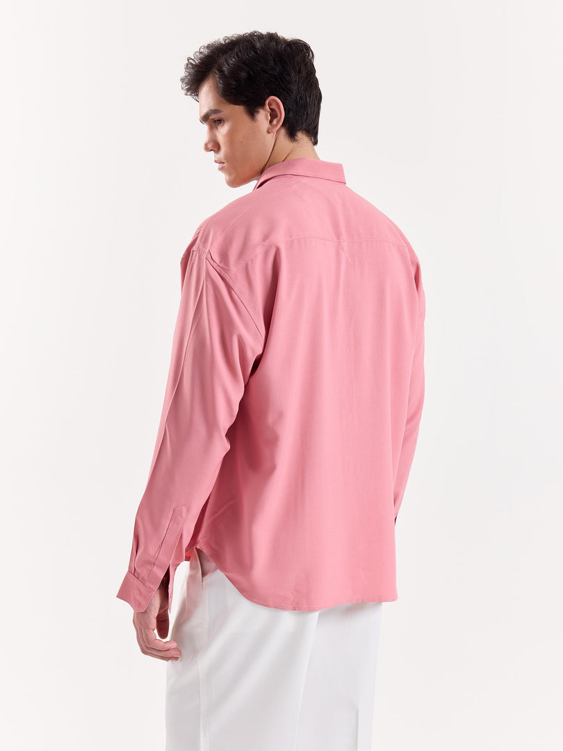 Rose Quartz - Drape Shirt