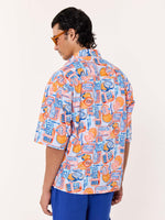 Load image into Gallery viewer, Sardine Club Printed Cropped Shirt