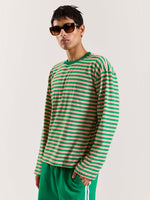 Load image into Gallery viewer, Sour Candy Striped Loose Fit Cropped T-Shirt