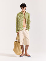 Load image into Gallery viewer, Olive Star Gazer Gauze Holiday Shirt