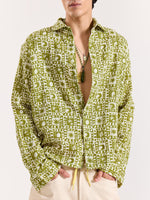 Load image into Gallery viewer, Olive Star Gazer Gauze Holiday Shirt
