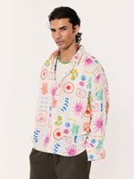 Load image into Gallery viewer, Sun &amp; The Sea Printed Linen Shirt