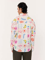 Load image into Gallery viewer, Sun &amp; The Sea Printed Linen Shirt