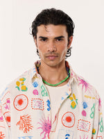 Load image into Gallery viewer, Sun &amp; The Sea Printed Linen Shirt