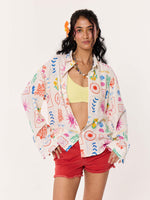 Load image into Gallery viewer, Sun &amp; The Sea Printed Linen Shirt
