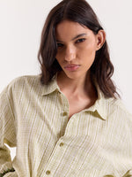 Load image into Gallery viewer, Vanilla Matcha Checkered Cropped Shirt