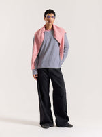Load image into Gallery viewer, Vintage Blue Striped Loose Fit Cropped T-Shirt