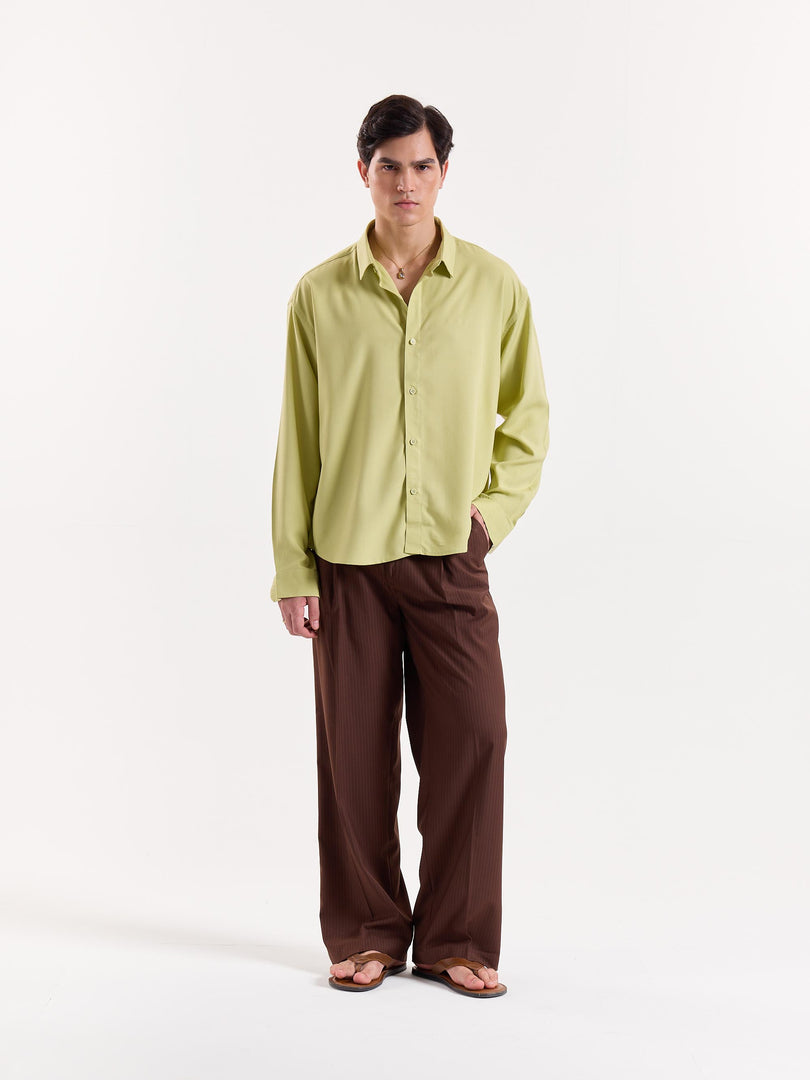 Vivid Jade - Drape Shirt