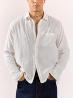 Load image into Gallery viewer, White Gauze Holiday Shirt