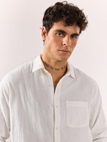 Load image into Gallery viewer, White Gauze Holiday Shirt