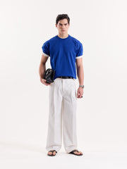 White Baggy Fit Trousers