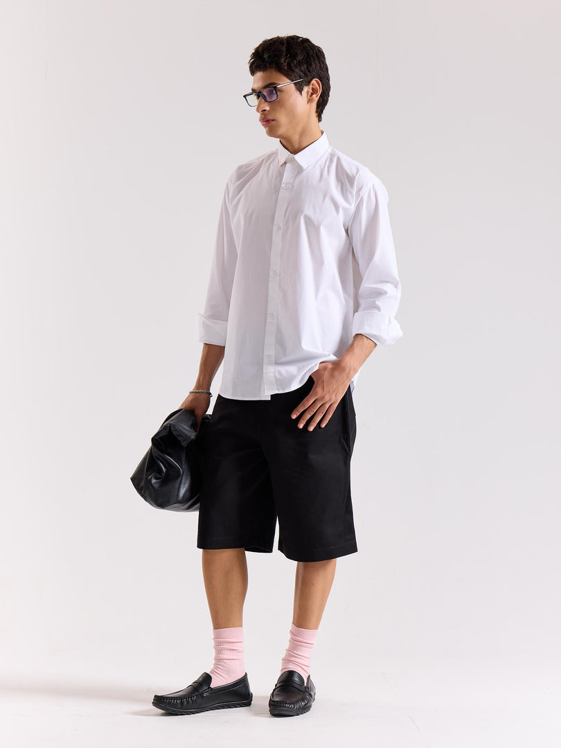 White Poplin Shirt