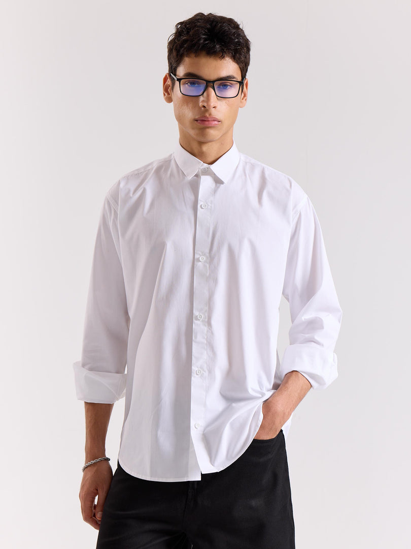 White Poplin Shirt