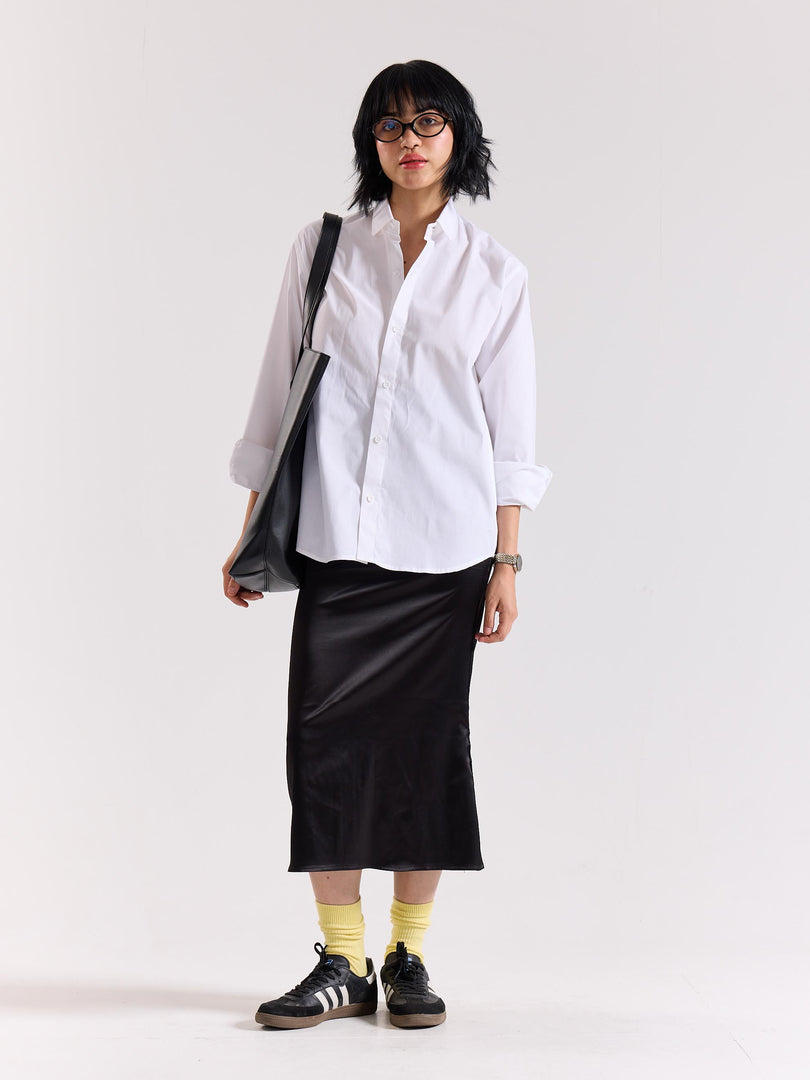 White Poplin Shirt