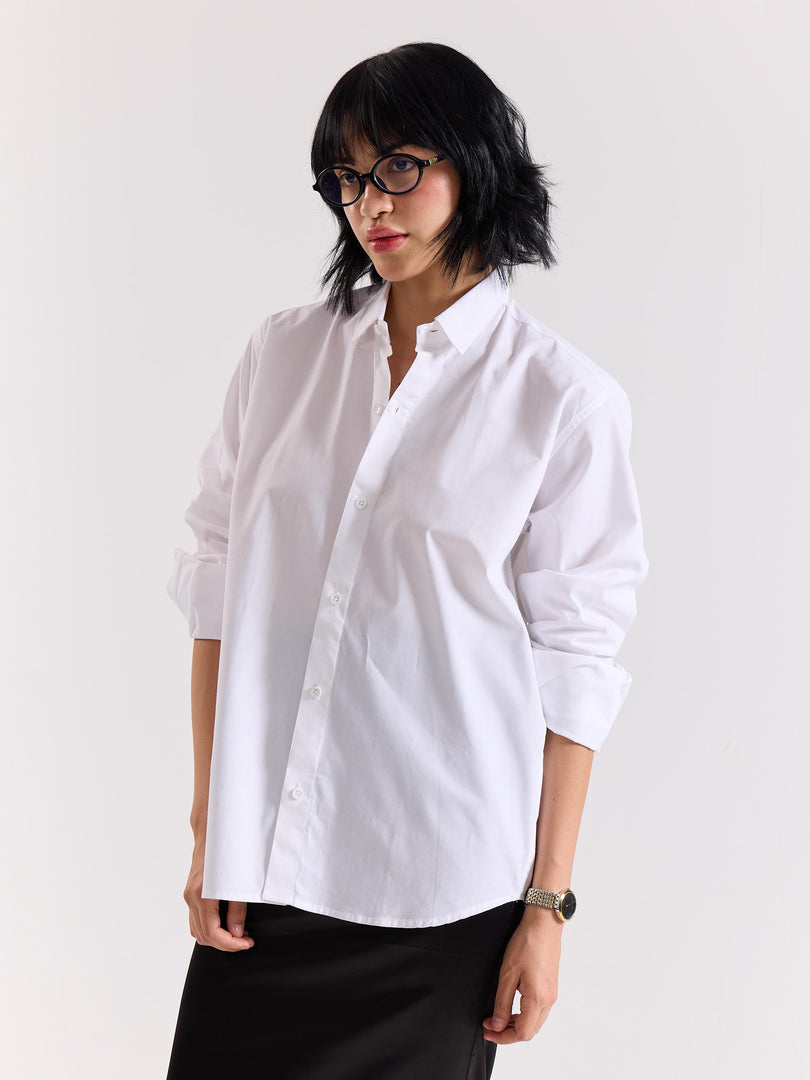 White Poplin Shirt