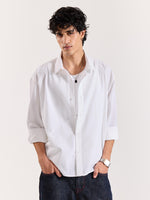 Load image into Gallery viewer, White Seersucker Holiday Shirt