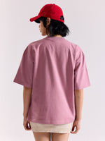 Load image into Gallery viewer, Mauve Loose Fit Cropped T-Shirt