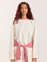 Load image into Gallery viewer, Off-White Loose Fit Cropped T-Shirt