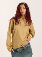 Load image into Gallery viewer, Khaki Loose Fit Cropped T-Shirt